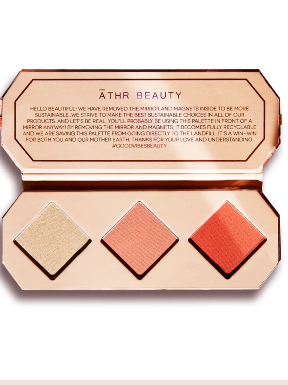 Athr Beauty Trio Blush Highlight Palette-Amber